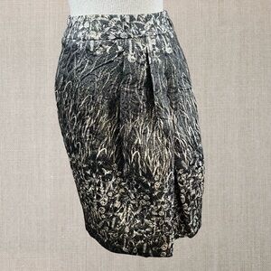 Pauw Amsterdam Black and Cream A-Line Skirt